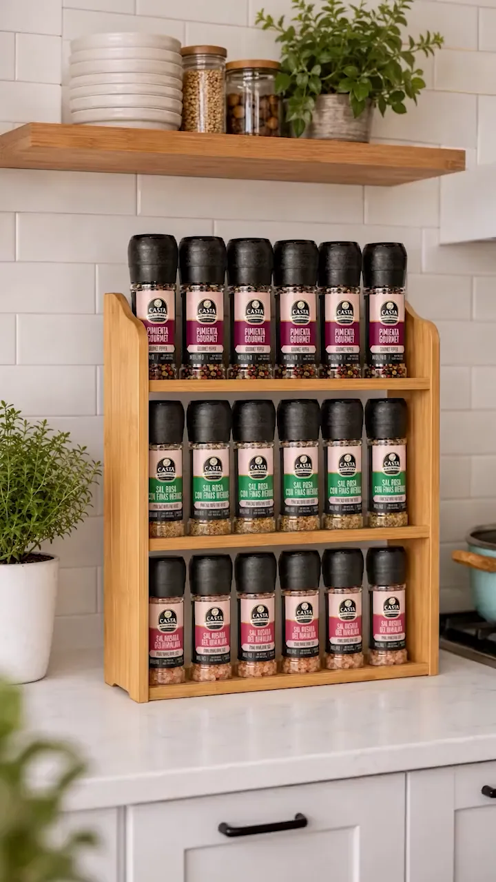 Línea de especias Casta Gourmet presentada mediante IA Product Motion